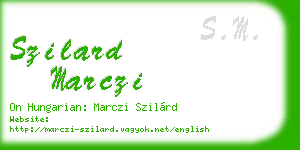 szilard marczi business card