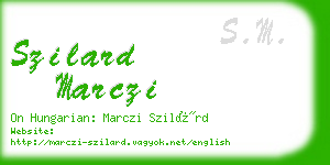 szilard marczi business card